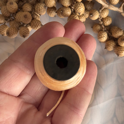 1 x Pfirsich Schmuck Kordel in Seidenoptik  | ø 1,2 mm x 10 m | Für Mikromakramee, Schmuck & DIY‘s