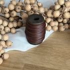 Mocca - dunkles Braun (CT04) |  geflochtenes & gewachstes  Polyestergarn 1 mm | CT Point®| Mikromakramee Schmuckgarn