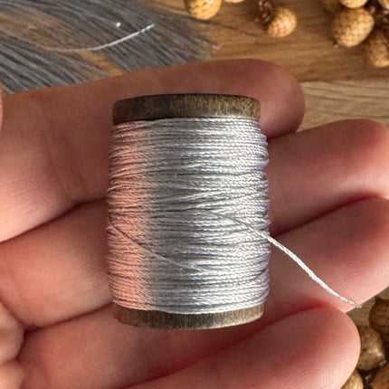 60 m x 0.3 mm silver (078) | Tassel/Quast yarn | DIY jewelry making