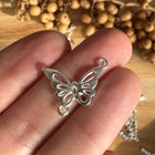 1 x Silver Butterfly Connector | For Micromacrame, Jewelry, Bracelets & DIYs