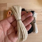 8 x cotton ribbon for crafting (1 mm)