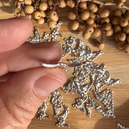 1 x Silver Butterfly Connector | For Micromacrame, Jewelry, Bracelets &amp; DIYs