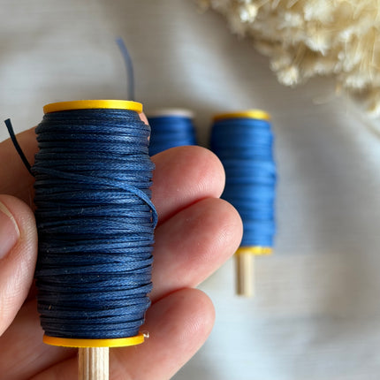 Deep Ocean – CT Point Farbset |  geflochtenes & gewachstes  Polyestergarn 1 mm | CT Point®| Mikromakramee Schmuckgarn