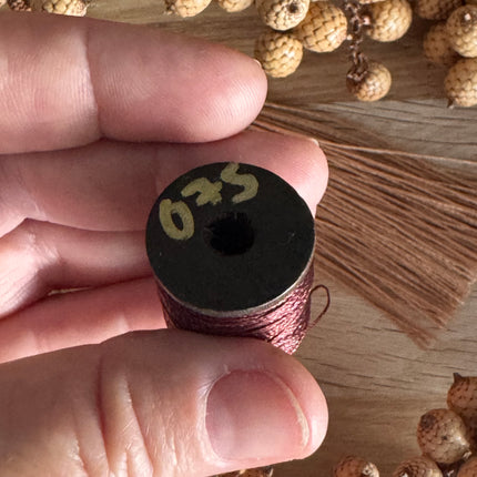 60 m x 0.3 mm Dark Brown (075) | Tassel/Quast Yarn | DIY Jewelry Making