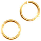 5 x Biegering aus Metall | in Gold | 5,5 x 0,8 mm | Für Mikromakramee, Schmuck & DIY‘s