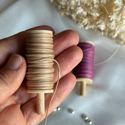 Boho Sunset – CT Point Farbset |  geflochtenes & gewachstes  Polyestergarn 1 mm | CT Point®| Mikromakramee Schmuckgarn
