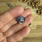 1 x Graue facettierte Acryl Spacerperle mit großem Loch für DIY Schlüssel- und Taschenanhänger