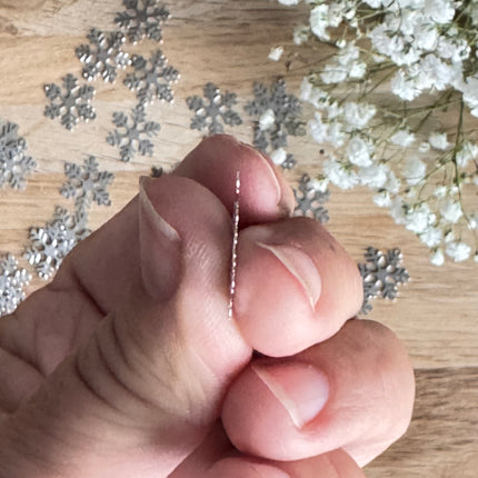 2 x Verbinder Schneeflocke Silber für DIY Schmuck - Weihnachten