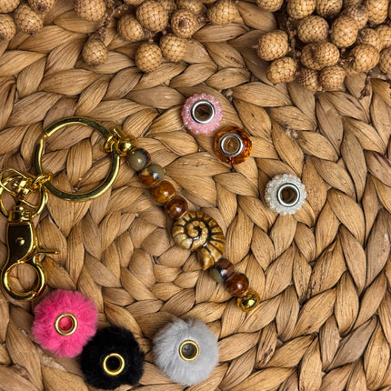 1 x Schlüsselanhänger Stäbe Rohling aus Metall (Gold)  für kreative DIY Ideen