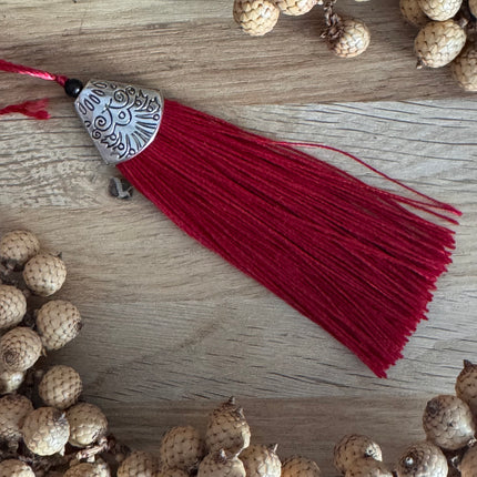 60 m x 0.3 mm Red (077) | Tassel/Quast Yarn | DIY Jewelry Making