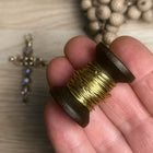 1 x 2 m Messingdraht 0,4 mm | Goldfarben | für Schmuck & Anhänger