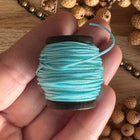 1 x 10 m Helles Türkis (051) | Ungewachstes Polyestergarn 1 mm für Mikro Makramee | Schmuckherstellung DIY