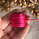 1 x Himbeerrot Schmuck Kordel in Seidenoptik  | ø 1,2 mm x 10 m | Für Mikromakramee, Schmuck & DIY‘s