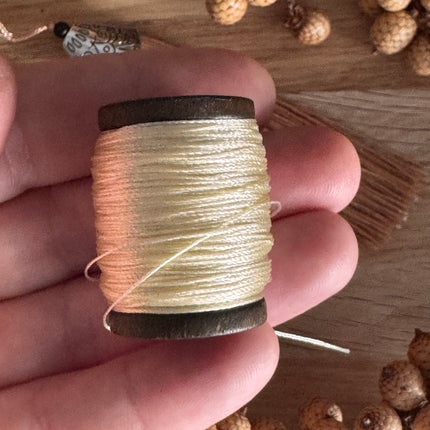 60 m x 0.3 mm Cream (079) | Tassel/Quast Yarn | DIY Jewelry Making