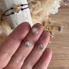 1 x Perle DQ SMILEY aus Metall | Silber (Nickelfrei) | ø 7 mm Schmuck & DIY‘s