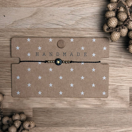 5 x Schmuckkarte "HANDMADE" mit Sternen für deine DIY Schmuck Kreationen