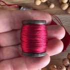 60 m x 0.3 mm Red (077) | Tassel/Quast Yarn | DIY Jewelry Making