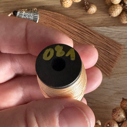 60 m x 0.3 mm light apricot (081) | Tassel/Quast yarn | DIY jewelry making