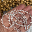 10 x Bergkristall 4 mm | echte Edelsteinperlen - Makramee, Mikromakramee & DIY Schmuck