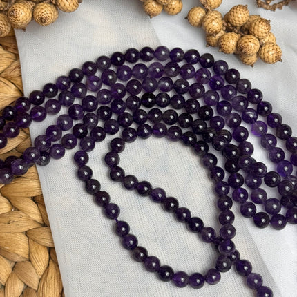 10 x Amethyst 6 mm | echte Edelsteinperlen - Makramee, Mikromakramee & DIY Schmuck