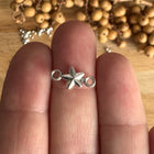 1 x Star Connector in silver look – for sparkling DIY jewelry ideas