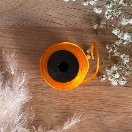 1 x Sonnengelbe Schmuck Kordel in Seidenoptik  | ø 1,2 mm x 10 m | Für Mikromakramee, Schmuck & DIY‘s