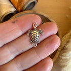 1 x Turtle Connector Silver | For Micromacrame, Jewelry & DIY Projects