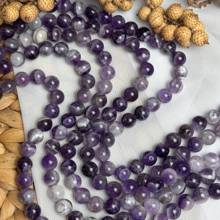 10 x Amethyst 8 mm | echte Edelsteinperlen - Makramee, Mikromakramee & DIY Schmuck