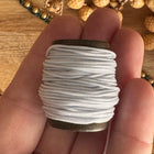 1 x 10 m Hellgrau (057) | Ungewachstes Polyestergarn 1 mm für Mikro Makramee | Schmuckherstellung DIY