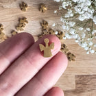 1 x Engel Perle Gold Verbinder (nickelfrei) für DIY Schmuck - Weihnachten