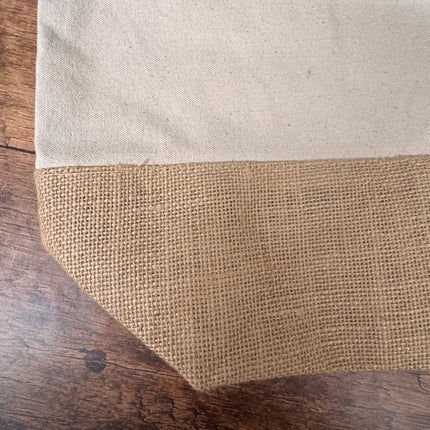 Bag 46 x 35 x 14 cm made of jute / cotton canvas - Natural Westford Mil