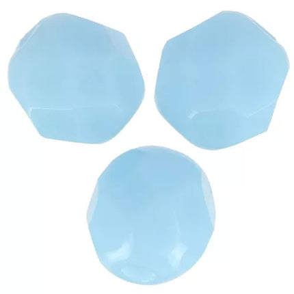 5 x Facettierte Glasperlen| in Aquamarin | 6 mm | Für Mikromakramee, Schmuck & DIY‘s