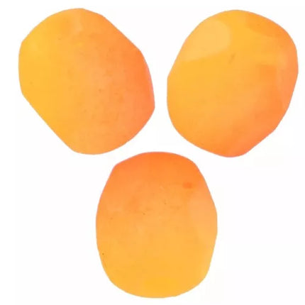 5 x Facettierte Glasperlen | in Matt Gelb-Orange | 6 mm | Für Mikromakramee, Schmuck & DIY‘s