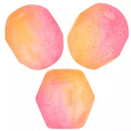 5 x Facettierte Glasperlen | in Matt Orange-Pink | 6 mm | Für Mikromakramee, Schmuck & DIY‘s