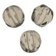 5 x Facettierte Glasperlen | in Schwarzer Diamant | 6 mm | Für Mikromakramee, Schmuck & DIY‘s