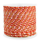 Trendy Kordel geflochten 2mm Gold-Orange-Rot  (10 m) - DIY Schmuckideen