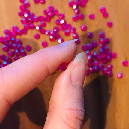 10 x Facettierte Glasperlen | in Pink | 4 mm | Für Mikromakramee, Schmuck & DIY‘s