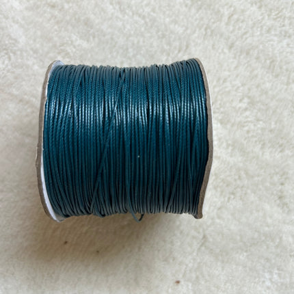 1 x Mikromakrameegarn |  Dunkelgrün, Blau & Schwarz | 1 mm x circa 200 m | Fundgrube