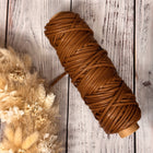 Cognac - Macrame yarn with leather look | Length 50 m 