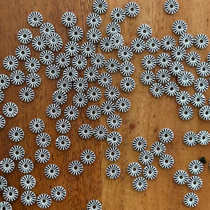 5 x Ornament-Perle | in Silber | 7 x 1 mm | Für Mikromakramee, Schmuck & DIY‘s