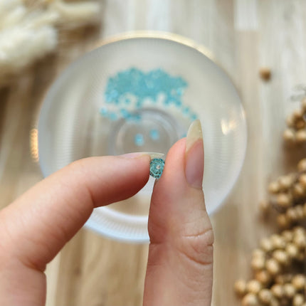 5 x Facettierte Glasperlen| in Light Turquoise | 6 mm | Für Mikromakramee, Schmuck & DIY‘s