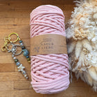 1 x Pink Braided Macrame Yarn made of 100% cotton | 3mm x 100m length | For macrame, jewelry & DIY projects