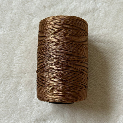 1 x Ungewachstes Mikromakrameegarn | in Braun | 1 mm x circa 200 m | Fundgrube