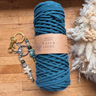 1 x Petrol Braided Macrame Yarn made of 100% cotton | 3mm x 100m length | For macrame, jewelry & DIYs