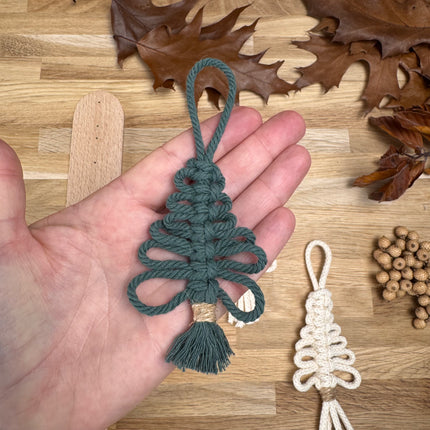 Makramee Weihnachtsbaum Schablone aus Buchenholz  mit 8 T-Pins und im Set mit Klemmbrett