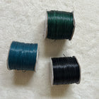 1 x Mikromakrameegarn |  Dunkelgrün, Blau & Schwarz | 1 mm x circa 200 m | Fundgrube