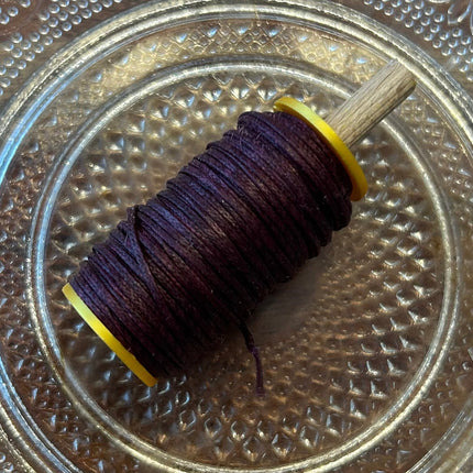 Aubergine (CT30) |  geflochtenes & gewachstes  Polyestergarn 1 mm | CT Point®| Mikromakramee Schmuckgarn