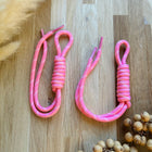 1 x Schlüsselanhänger aus Paracord | in Pink-Weiß | brightstarsdesign