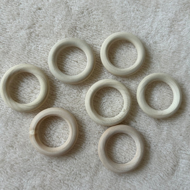12 x Holzringe | 4 mm | Fundgrube
