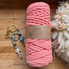 1 x Lachs Geflochtenes Makramee-Garn aus 100% Baumwolle | 3mm x 100 m Länge | Für Makramee, Schmuck & DIY‘s